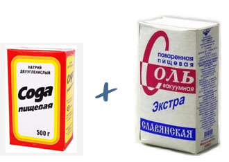При взаимодействии соли, соды и воды протекает реакция в результате которой получается раствор, который расщепляет жировые отложения. Однако при комнатной температуре реакция компонентов идет плохо, поэтому в смесь соли и соды необходимо добавить горячую воду. При взаимодействии соли, соды и воды протекает реакция в результате которой получается раствор, который расщепляет жировые отложения. Однако при комнатной температуре реакция компонентов идет плохо, поэтому в смесь соли и соды необходимо добавить горячую воду.